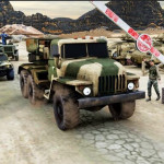 Army Machine Transporter Truck