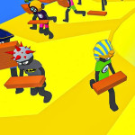 Stickman Planks Fall